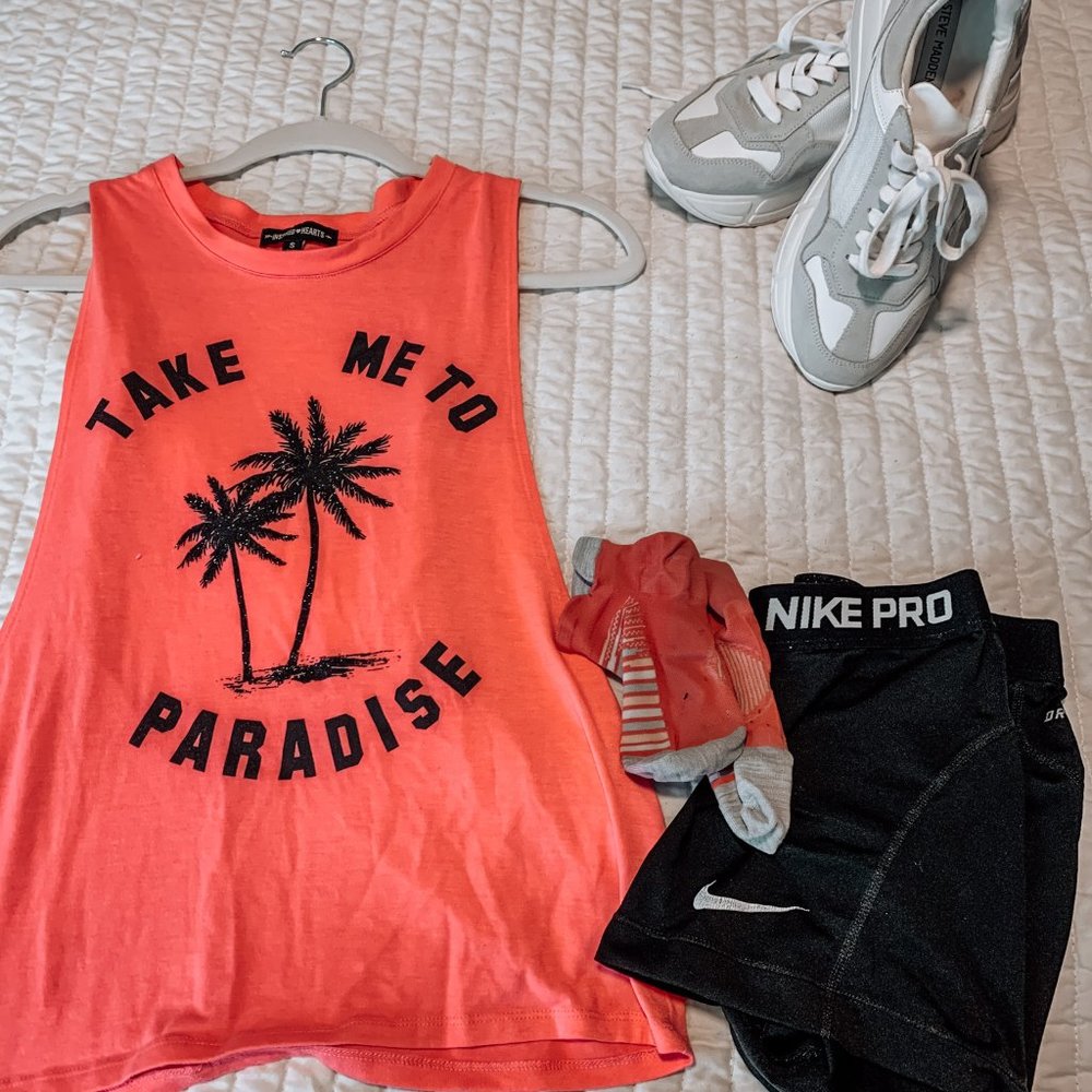 Hot Pink Take Me To Paradise Open Back